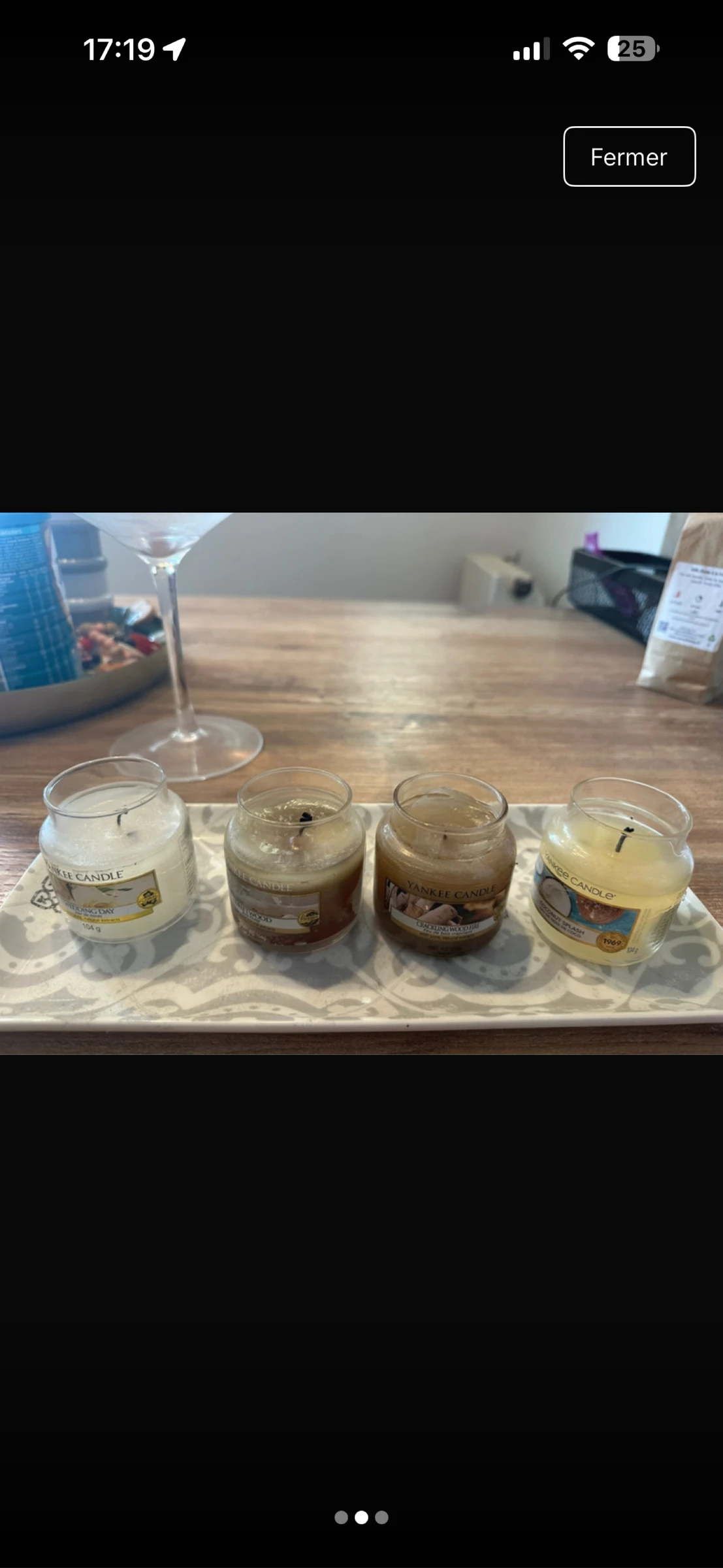 Lot de bougies vendues avec plateau – photo 2